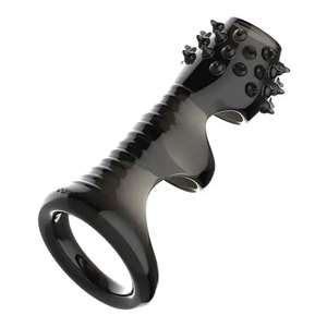 Manchon de gode en silicone à barbelures filetées - Long, épais, style classique, cadeau de la Saint-Valentin - Product Image 5