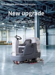 Los grandes fregadores de piso de conducción se utilizan en aeropuertos, estaciones, centros comerciales y estacionamientos Fregador eléctrico de doble disco - Product Image 2