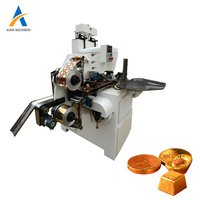 Machine à emballer le chocolat pour les petites pièces d'or en forme de ronde et de boule couvrant et moletant la machine d'emballage pour les pièces de chocolat