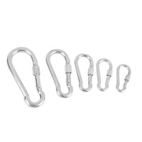 Jsun Boucle de sécurité ergonomique avec écrou, mousqueton de sécurité pour l'escalade, boucle à ressort de type gourde, boucle pour laisse de chien