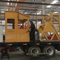 Machine de forage de puits profonds de 1000 m sur remorque, équipement de forage de puits d'eau