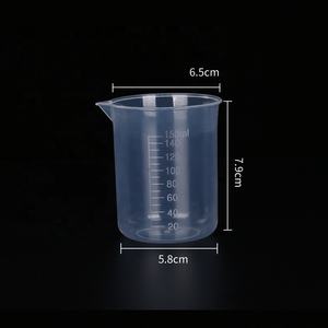 प्रयोगशाला उपभोग्य आपूर्ति डिस्पोजेबल पुनः प्रयोज्य पारदर्शी स्पष्ट पीपी प्लास्टिक रसायन बीकर 100 मिली - Product Image 3