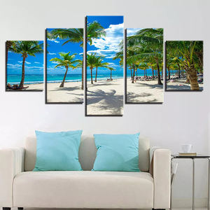 Stampa su tela a 5 pannelli Seascape Art/stampa fotografica digitale personalizzata pittura su tela a buon mercato per la decorazione domestica - Product Image 3