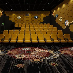 Eco-friendly Fire Resistant home cinema room carpet luxury movie theater floor carpet design Wall to Wall KTV carpet