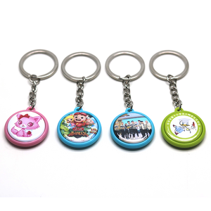 25/32/37mm porte-clés coloré bouton simple face Badge matériel pour la décoration - Product Image 6