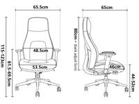 Chaise de bureau ergonomique avec accoudoirs multifonctionnels 3D et plateau coulissant, base en nylon gris – Fournisseur d'usine