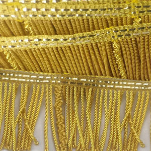 Frange à pampilles en fil de soie sur mesure OEM en gros, broderie personnalisée couleur/taille, légère, haute qualité, logo personnalisé - Product Image 6