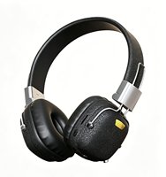 Casque sans fil rétro classique en métal BT5.4 avec transducteur dynamique, audio HiFi, sans latence, pour le gaming, design pliable, audiophile, pour téléphone portable