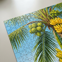 Puzzle en papier réaliste personnalisé de fruits tropicaux, emballé dans une boîte de rangement légère, pour l'apprentissage de la botanique, idéal pour la décoration intérieure et les loisirs