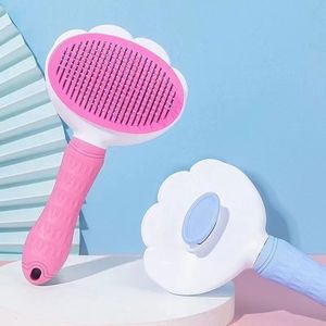 Custom Wholesale Massaging Comb Long Pin Shedding Tool Cat Dog <strong>Rabbit</strong> Bath Washable Self Cleaning Hair Grooming Pet <strong>Brush</strong> - Product Image 4