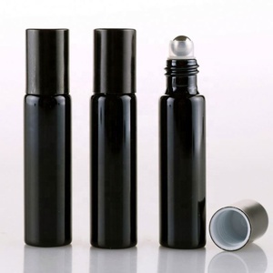 <b>10ml</b> Glass Roll on <b>Bottles</b> Matte Black Perfume Roller <b>Bottle</b> for Cosmetic - Product Image 3