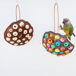Juguetes para masticar loros naturales, vaina seca, juguete para dentición de loros, juguete para masticar PÁJAROS PARA periquitos, <span class=keywords><strong>Guinea</strong></span>, Chinchilla, dentición de pájaros - Product Image 3