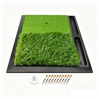 Tapis d'entraînement de golf personnalisé, tapis de frappe de golf pliable 3 en 1 en herbe PP/PE durable