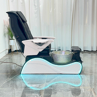 Ensemble de chaises de salon de beauté Chaise électrique de luxe pour meubles de salon de beauté Table de massage réglable pour le visage