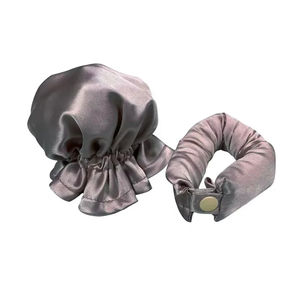 Lot <span class=keywords><strong>de</strong></span> 2 bigoudis élastiques et réglables sans chaleur avec <span class=keywords><strong>bandeau</strong></span> <span class=keywords><strong>de</strong></span> couchage et outils <span class=keywords><strong>de</strong></span> coiffure - Product Image 1