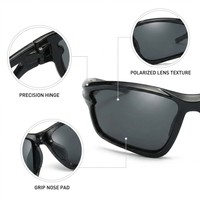 Lunettes de soleil de cyclisme pour hommes, monture TR90, verres polarisés, protection UV, sports de plein air, voyage, quotidien, décontracté, moderne
