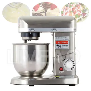 Mixer Berdiri 500W Profesional, Alat Bantu Dapur Makanan Blender Krim Kocokan Adonan Kue Band 3 Kecepatan Mesin Koki Gigi