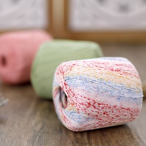 Fil fantaisie recyclé et teint en coton 100% No.3 Pearl Lace Xuefeier 5HZZLS-11 48S pour tricot, tissage et crochet - Product Image 4