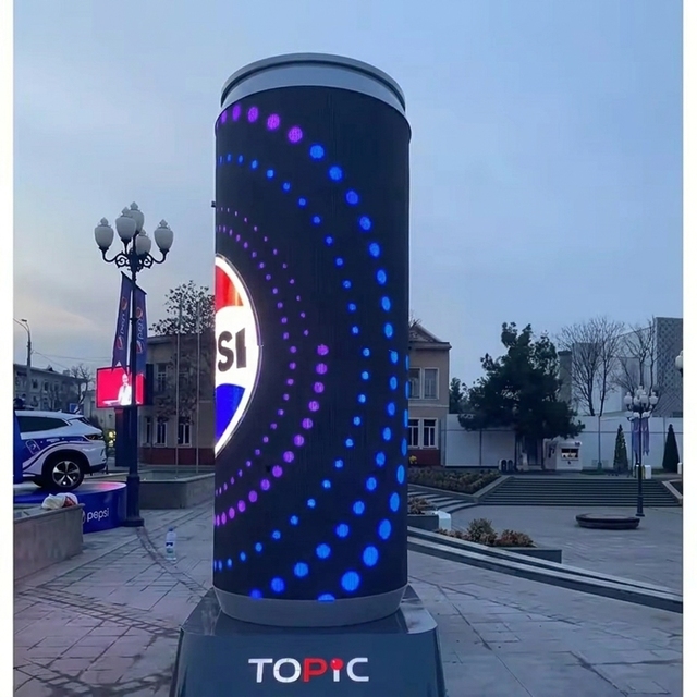 P2.5 Indoor LED Cylindrical Display Advertising LED Soft Flexible Display Screen Cartoon TV Display Soft Module Digital Signage