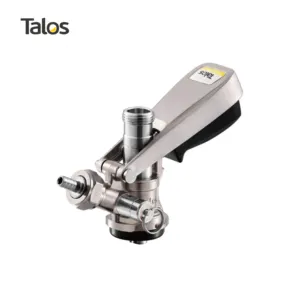 TALOS Beer Keg Coupler S Sistem Beer Tong Coupler dengan Katup Pelepas