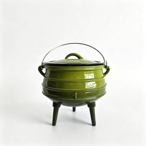 Casserole en fonte émaillée à trois pieds inspirée de l'Amérique du Sud pour le camping et la <span class=keywords><strong>cuisine</strong></span> - Product Image 2