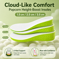 Semelles intérieures en mousse pour chaussures de sport, rehausseuses multi-niveaux, invisibles, absorbant les chocs et évacuant la transpiration, vente en gros