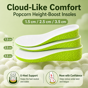 Semelles intérieures en mousse pour chaussures de sport, rehausseuses multi-niveaux, invisibles, absorbant les chocs et évacuant la transpiration, vente en gros - Product Image 1