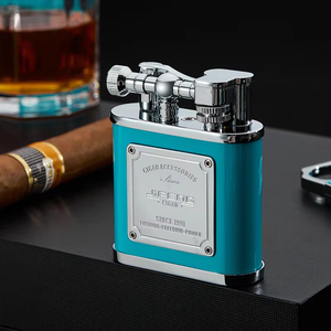 Bella torcia di grandi dimensioni stile elegante francese a prova di vento accendisigari tavolo per fumatori-regalo aziendale per la scatola regalo confezionata per <span class=keywords><strong>amanti</strong></span> dei sigari