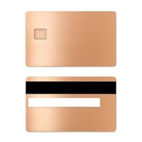 Carte magnétique RFID en acier inoxydable gravée au laser sur mesure avec puce 4442 pour banque, école, cadeaux promotionnels