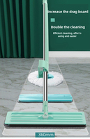 Vadrouille plate pliable en microfibre pour le nettoyage des sols Offre Spéciale paresseux