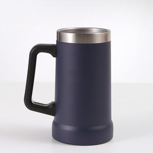 Gobelet à bière brésilien isolé à double paroi de grande capacité en acier inoxydable 2024 de 24oz 304 personnalisé tasse à bière de 700ml avec poignée - Product Image 4