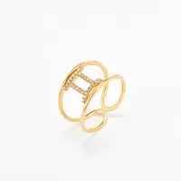Anello in ottone placcato in oro 18 carati 12 costellazioni anello per il cancro segno zodiacale anello per dito personalizzato