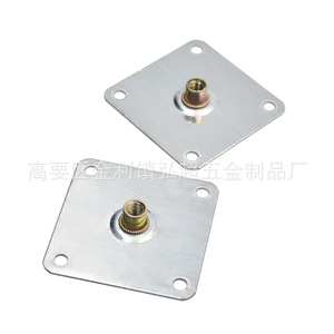 Conector Hirotaka con Tuerca de Tracción y Placa Cuadrada de Hierro para Fijación de Patas de Muebles - Product Image 3