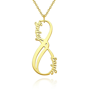 Inviare il tuo migliore amico, il migliore amico, di amicizia, di lunga durata amore e infinito incisione personalizzata nome della collana - Product Image 4