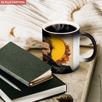 Mug magique personnalisé pour cérémonie de remise des diplômes, 11 oz, noir givré, livraison directe, tasse en céramique sensible à la chaleur, vierge