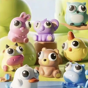Agent recherché : Nouveaux jouets en plastique à presser amusants et très rentables, mini-dinosaures mignons avec yeux qui sortent, jouets anti-stress pour enfants - Product Image 1