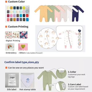 Wholesale Boutique Baby <strong>Clothes</strong> Sustainable Infant Jumpsuits Long Sleeve Print Summer Baby Romper Organic Cotton - Product Image 2