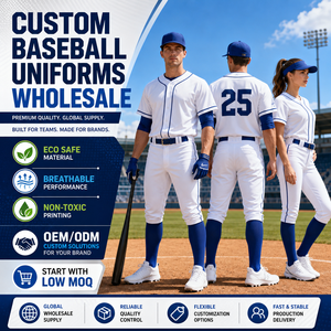 Fabricant de vêtements de baseball sur mesure |   Commandes d'équipes et vente en gros : Maillots imprimés, pantalons et casquettes de baseball - Product Image 1