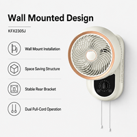 Ventilateur personnel mini 3D à oscillation automatique, élégant et compact, avec commande vocale et sortie Power Bank, prêt à être expédié pour studio de yoga