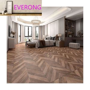 Parqué de porcelana de cerámica, aspecto de textura <span class=keywords><strong>gris</strong></span>, suelo de baño, espiga de pescado, azulejo de madera de Chevron - Product Image 6