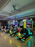 Nouveau simulateur de course interactif à deux joueurs pour borne d'arcade, fonctionnant à monnayeur, construction métal-plastique, prise en charge de la langue anglaise, à vendre
