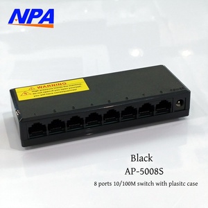 8 cổng <span class=keywords><strong>10</strong></span>/100M Máy tính để bàn mạng chuyển đổi với QoS mini phong cách nhựa trường hợp chuyển đổi - Product Image 2