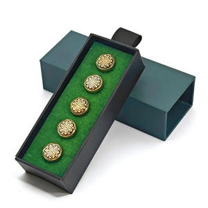 Botón de metal KUNSHUO para Baju Melayu, con diseño personalizado y logotipo, para ropa y camisas malayas. - Product Image 2