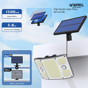 ไฟติดผนังโซลาร์เซลล์กลางแจ้ง Winfull TY01038 243/271 LED กันน้ำ 6000K แสงเดย์ไลท์ 10W 6-12 ชม. 3-5 ม. พร้อมเซ็นเซอร์อินฟราเรดสำหรับสวน - Product Image 3