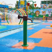 Canon à eau en acier inoxydable pour piscine, canon à eau de divertissement pour parc aquatique, équipement de jeu aquatique pour enfants à vendre