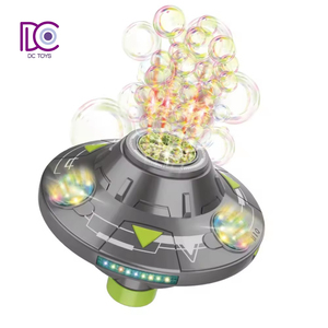 Máquina de burbujas UFO de CC, juguete para niños, platillo volador para evitar obstáculos giratorio inteligente, OVNI de burbujas que sopla automáticamente con luz - Product Image 1