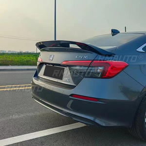 Kit carrosserie pour Honda Civic 11e génération 2022, spoiler de coffre arrière, aspect fibre de carbone, style sport, spoiler de toit arrière, accessoires de voiture - Product Image 3