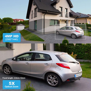 กล้องวงจรปิด 5x ซูม 4MP HD สำหรับระบบกล้องรักษาความปลอดภัย PoE กล้อง IP PTZ อัจฉริยะสำหรับภายนอกอาคาร รองรับ PoE พร้อมระบบมองเห็นกลางคืน CMOS และระบบจดจำใบหน้า - Product Image 2