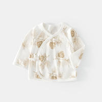 Vêtements de moine personnalisés pour nouveau-nés, confortables, en coton pur, pour le printemps et l'automne, avec dos semi-ouvert