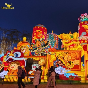Ngoài trời không thấm nước dẫn lớn tổ chức sự kiện đèn lồng lễ hội đèn tùy chỉnh chủ đề đèn lồng tác phẩm điêu khắc - Product Image 5